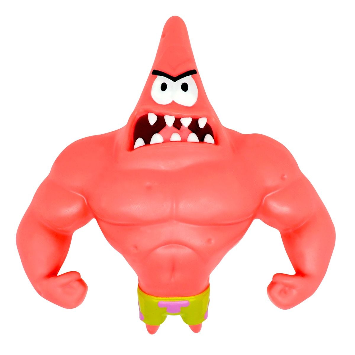 Figura Stretch De Goma De 11 A 15 Cm Que Se Estira Bob Esponja - Patricio Musculoso