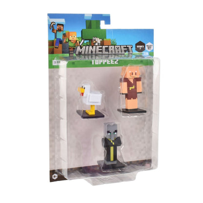Set 3 Figuras 6 Cms Toppeez Minecraft - Gallina