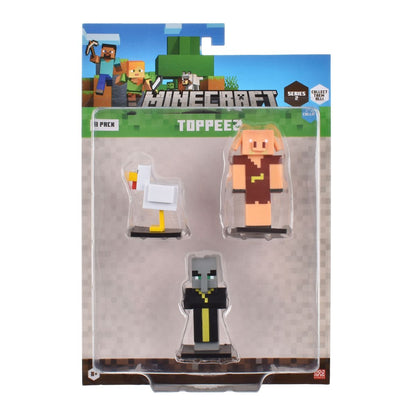 Set 3 Figuras 6 Cms Toppeez Minecraft - Gallina