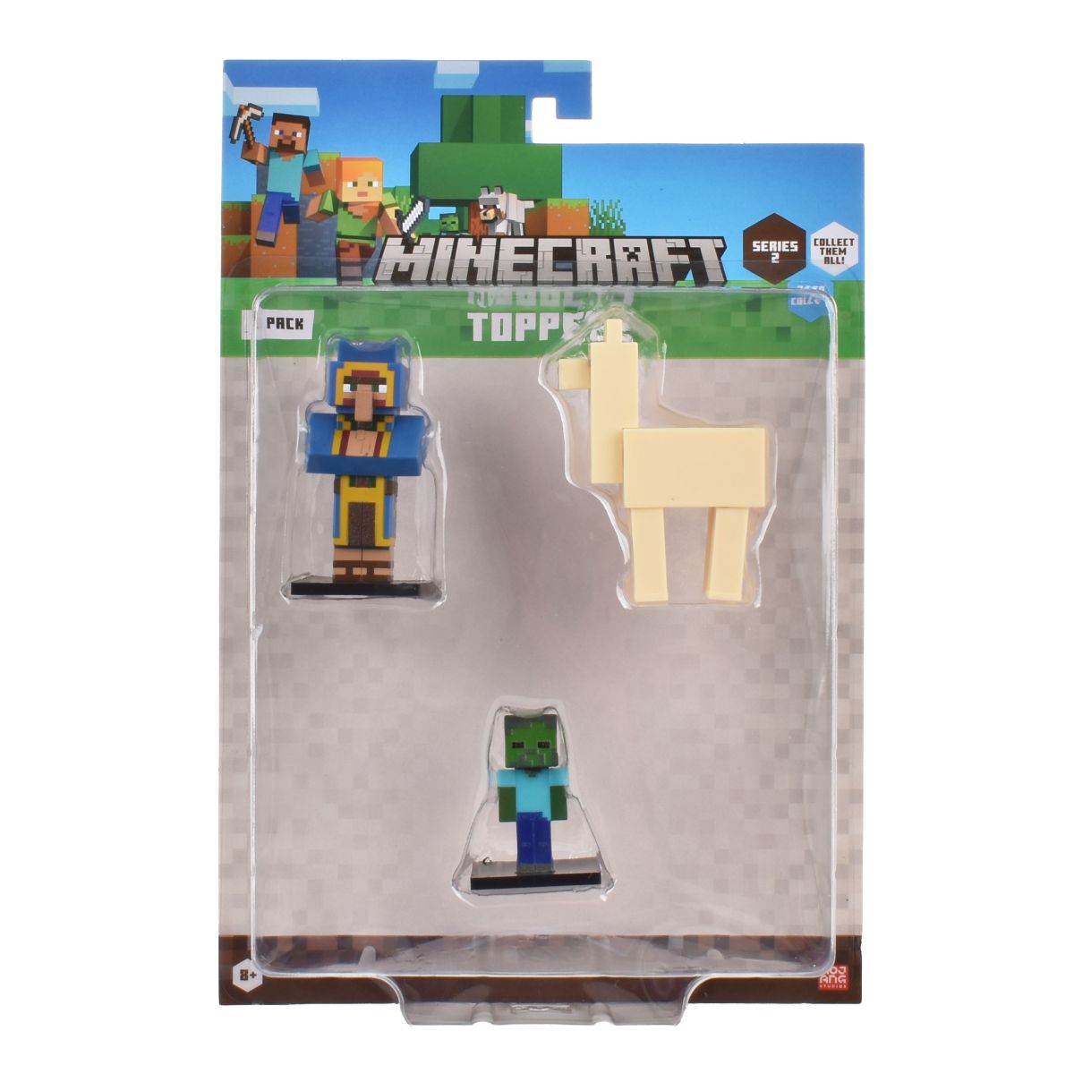 Set 3 Figuras 6 Cms Toppeez Minecraft - Comerciante