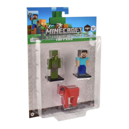 Set 3 Figuras 6 Cms Toppeez Minecraft - Steve