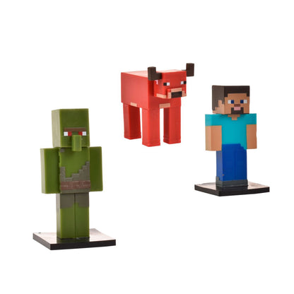 Set 3 Figuras 6 Cms Toppeez Minecraft - Steve