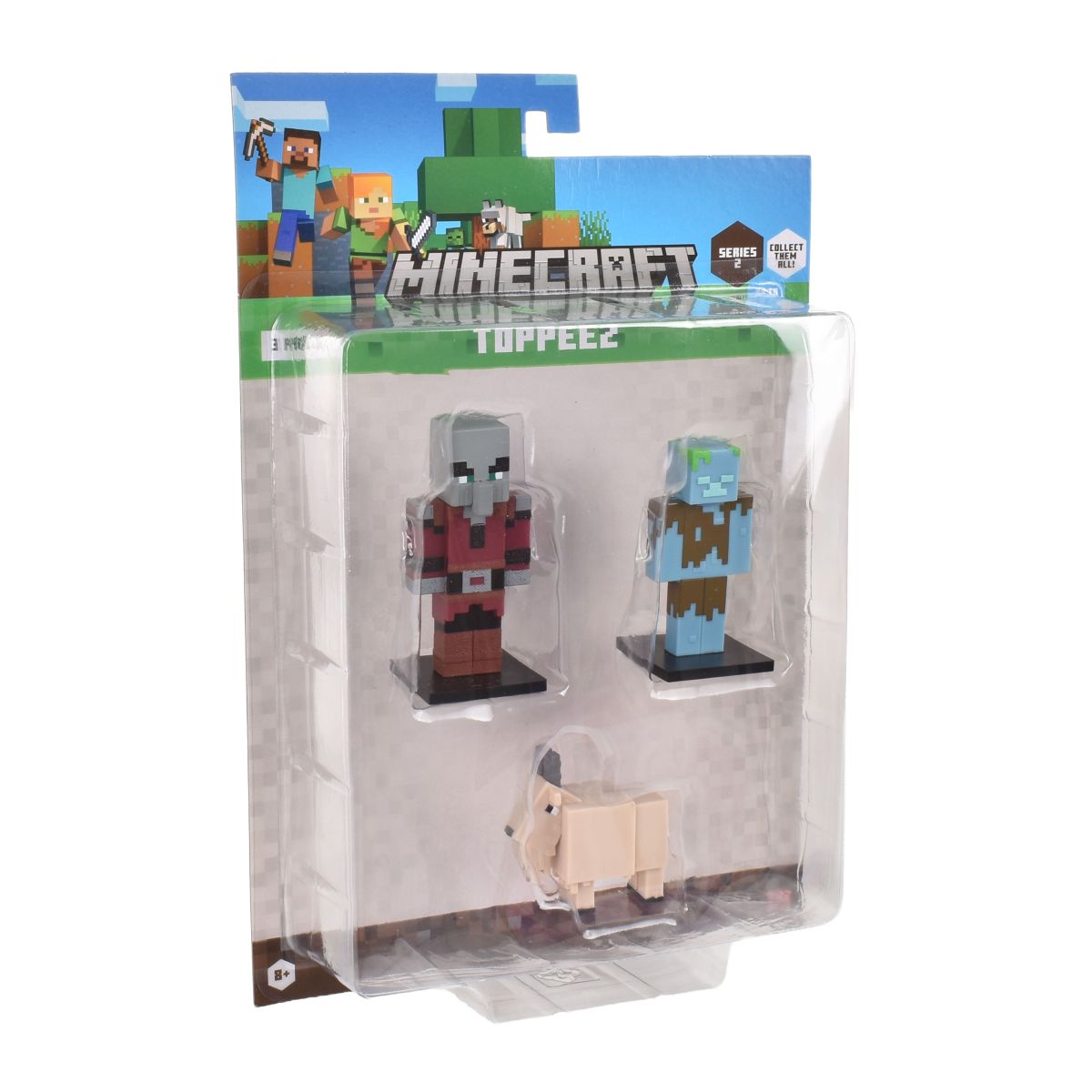 Set 3 Figuras 6 Cms Toppeez Minecraft - Saqueador