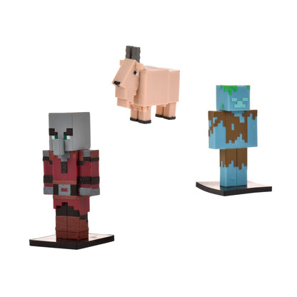 Set 3 Figuras 6 Cms Toppeez Minecraft - Saqueador