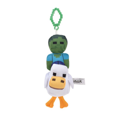 Peluche Con Clip Minecraft - Gallina Con Zombie
