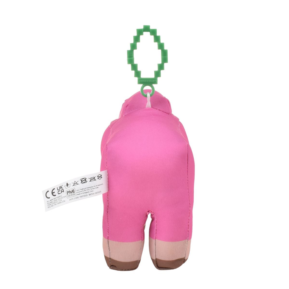 Peluche Con Clip Minecraft - Oveja Rosa