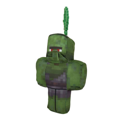 Peluche Con Clip Minecraft - Aldeano Zombie