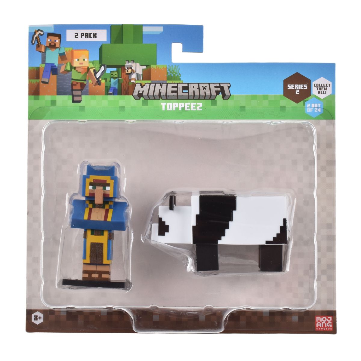 Set 2 Figuras 6 Cms Toppeez Minecraft - Comerciante