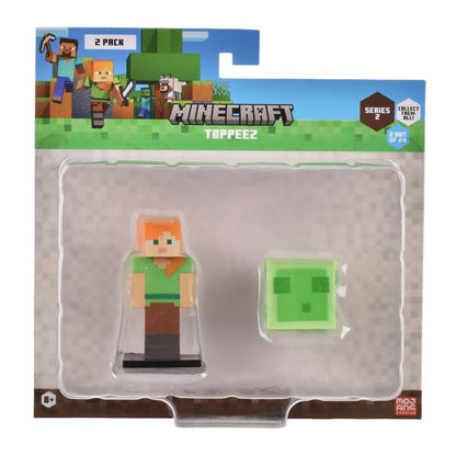 Set 2 Figuras 6 Cms Toppeez Minecraft - Alex