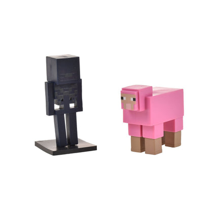 Set 2 Figuras 6 Cms Toppeez Minecraft - Esqueleto De Wither