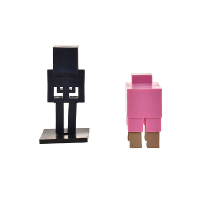 Set 2 Figuras 6 Cms Toppeez Minecraft - Esqueleto De Wither