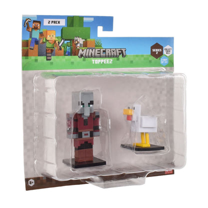 Set 2 Figuras 6 Cms Toppeez Minecraft - Saqueador