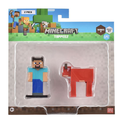 Set 2 Figuras 6 Cms Toppeez Minecraft - Steve