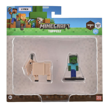 Set 2 Figuras 6 Cms Toppeez Minecraft - Cabra