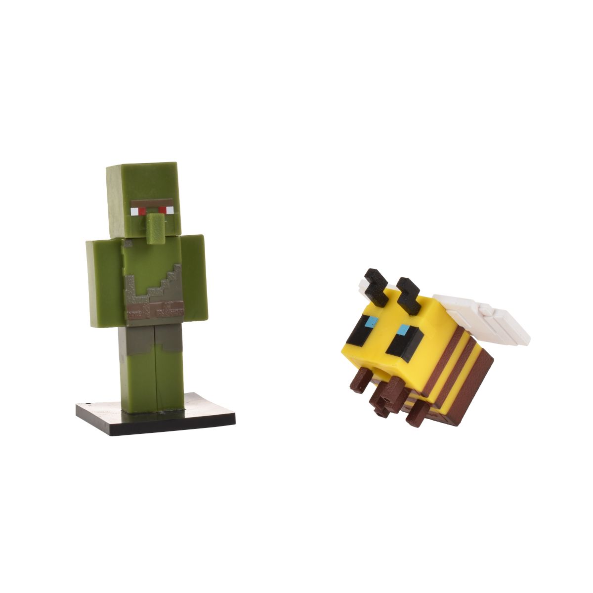 Set 2 Figuras 6 Cms Toppeez Minecraft - Aldeano Zombie