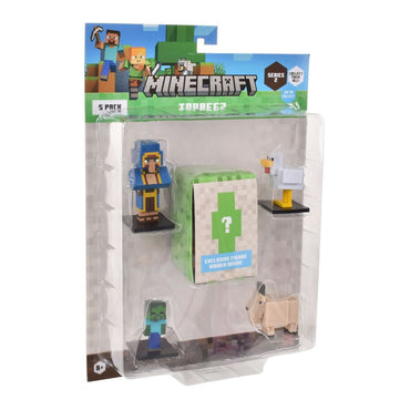 Set 5 Figuras 6 Cms Toppeez Minecraft - Comerciante