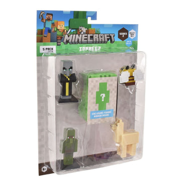 Set 5 Figuras 6 Cms Toppeez Minecraft - Evocador