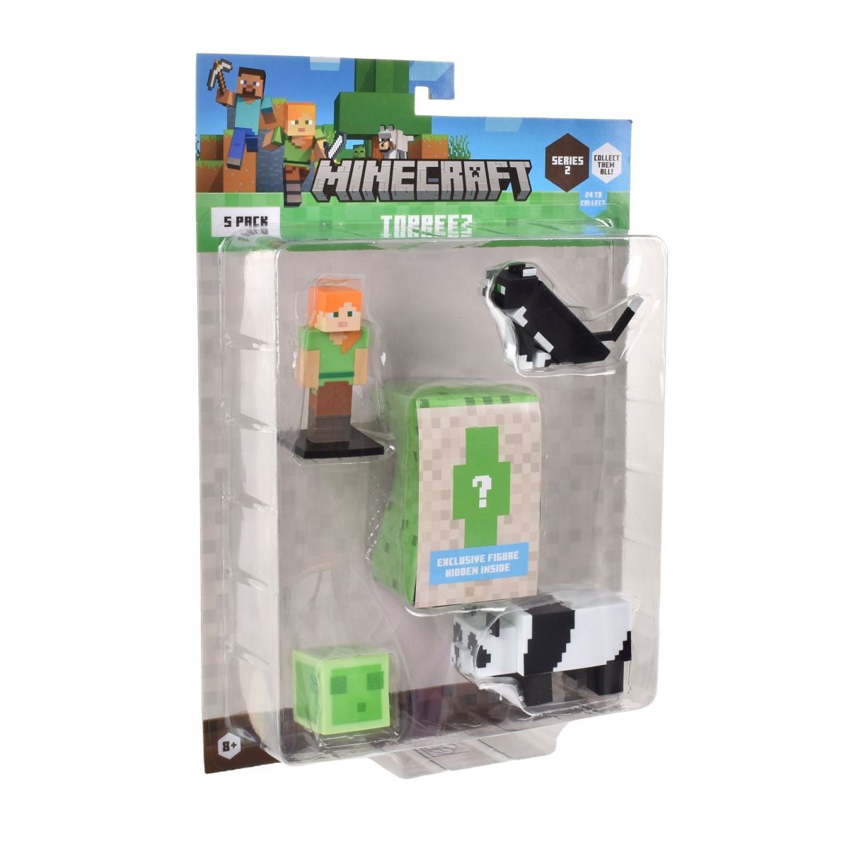 Set 5 Figuras 6 Cms Toppeez Minecraft - Alex