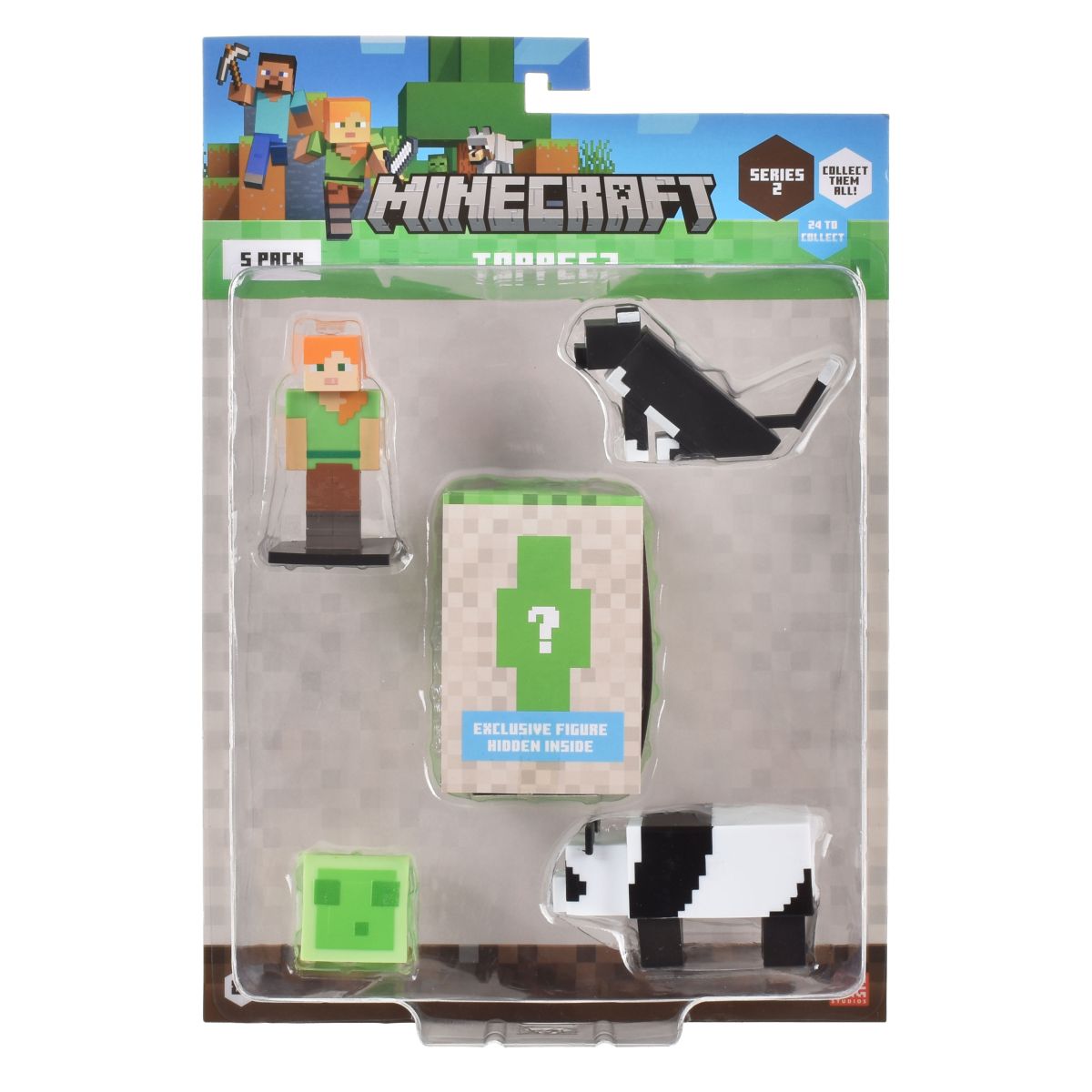 Set 5 Figuras 6 Cms Toppeez Minecraft - Alex