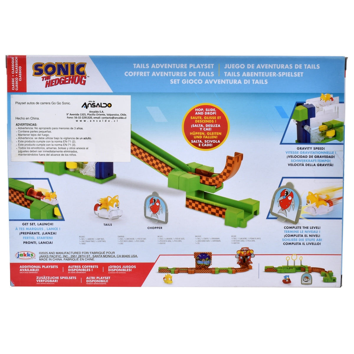 Playset Autos De Carrera Go Go Sonic -Tails