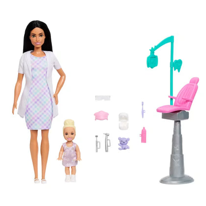 Barbie Set De Profesiones Con Muñeca - Dentista 2 (Morena)