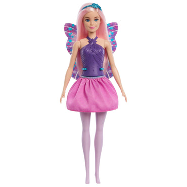 Barbie Dreamtopia Bailarina Hada - Pelo Rosa - Alas Moradas
