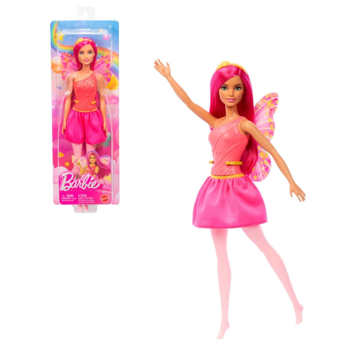 Barbie Dreamtopia Bailarina Hada - Pelo Fucsia - Alas Rosadas