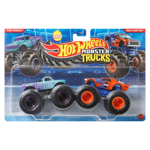 Hot Wheels Monster Trucks Escala 1:64 - Pure Muscle Vs Night Shifter