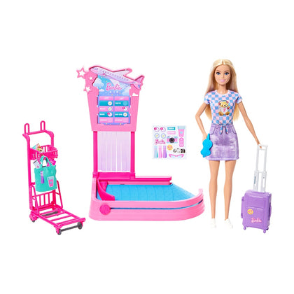 Barbie Set De Juego Con Muñeca Aventuras De Viaje
