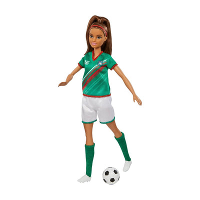 Barbie Jugadora De Futbol Playera Verde