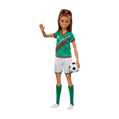 Barbie Jugadora De Futbol Playera Verde