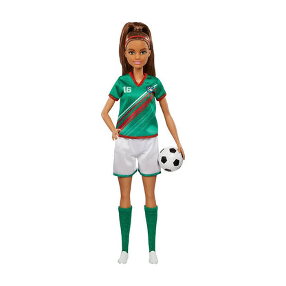 Barbie Jugadora De Futbol Playera Verde