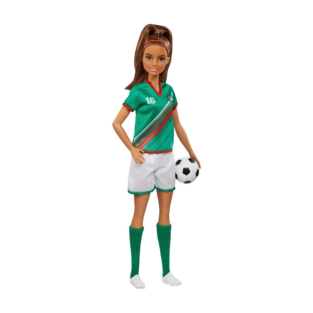 Barbie Jugadora De Futbol Playera Verde