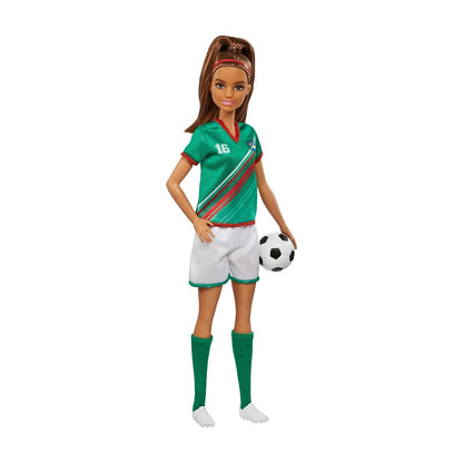 Barbie Jugadora De Futbol Playera Verde