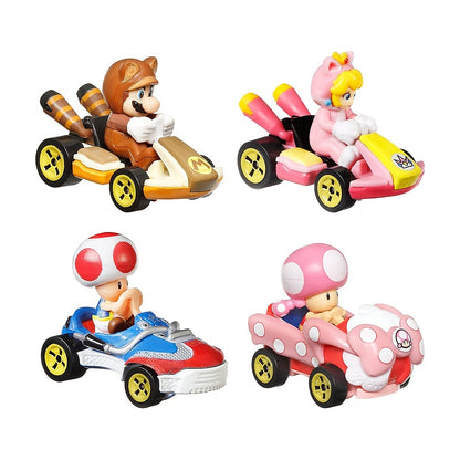 Hot Wheels  Paquete Sorpresa De 4 Autos Mario Kart