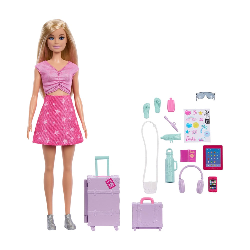Barbie Muñeca Malibu Aventuras De Viaje