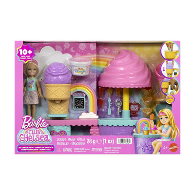 Barbie Club Chelsea Heladería con Muñeca y Masa Sensorial