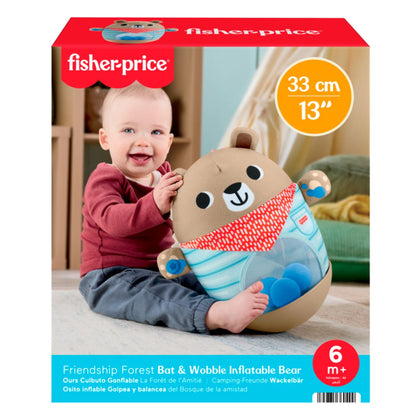 Oso Inflable Empuja Y Tambalea Fisher Price