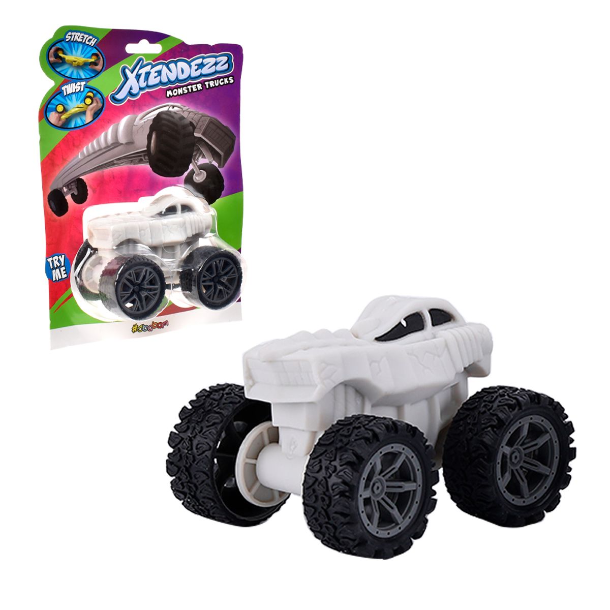 Camioneta Mounstruo Stretch Xtendezz De Sbabam - Blanco