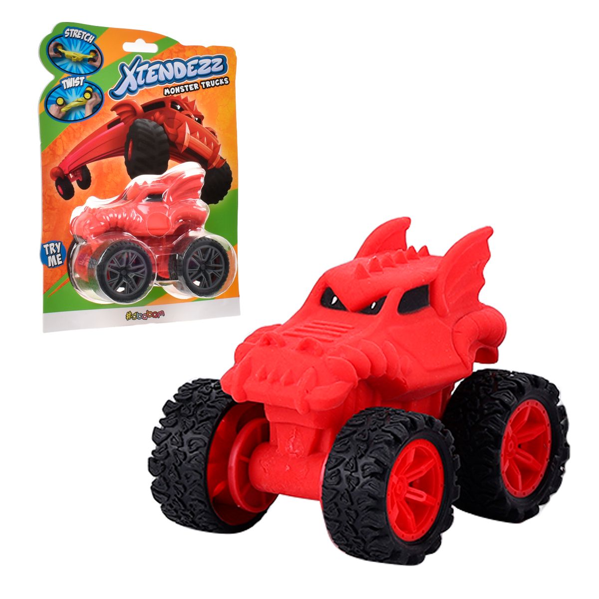 Camioneta Mounstruo Stretch Xtendezz De Sbabam - Rojo