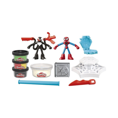 Play-doh Spider-man Lanza Y Atrapa