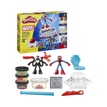 Play-doh Spider-man Lanza Y Atrapa