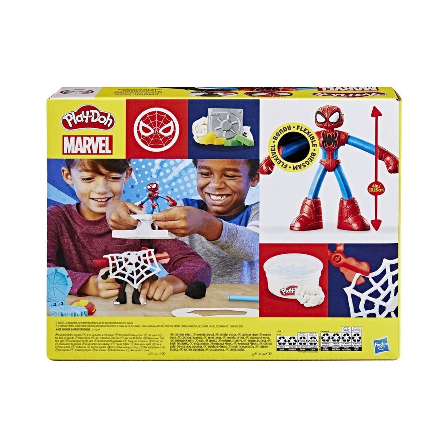 Play-doh Spider-man Lanza Y Atrapa