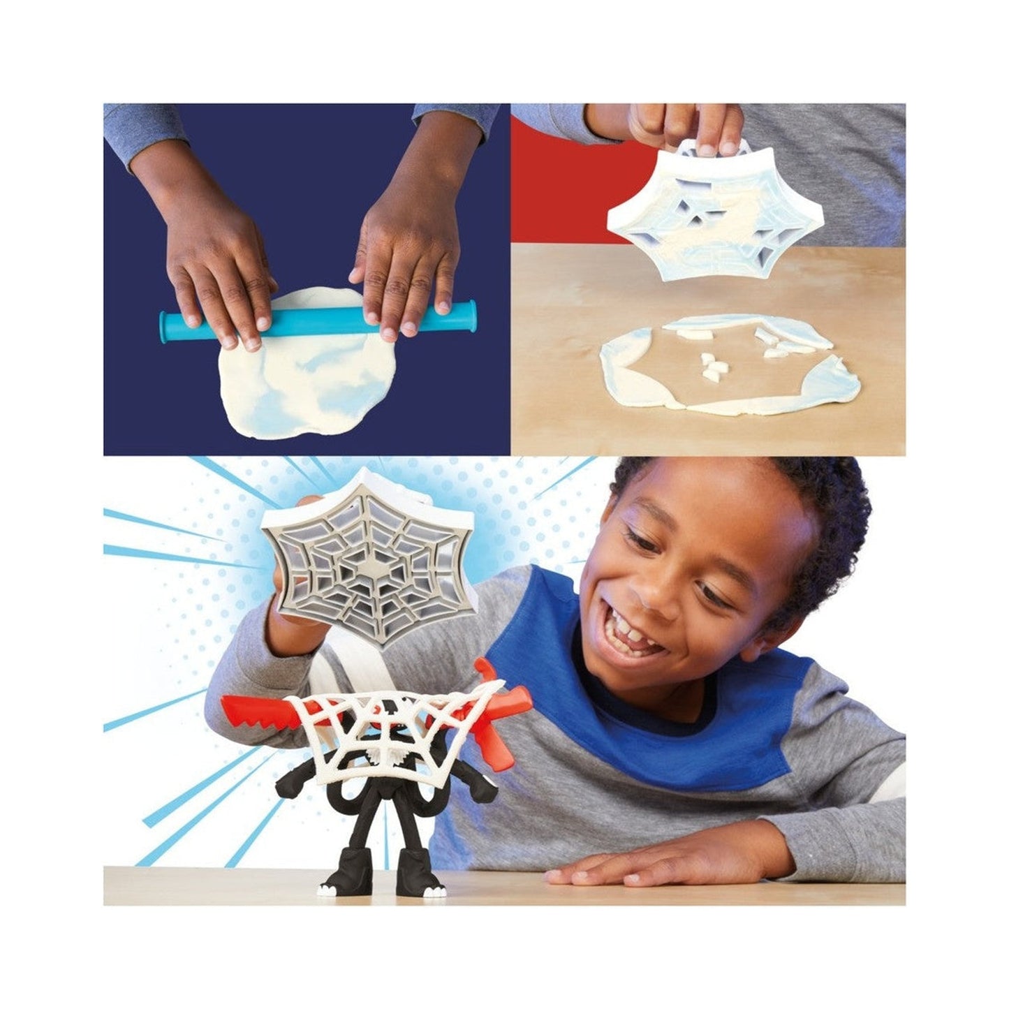 Play-doh Spider-man Lanza Y Atrapa