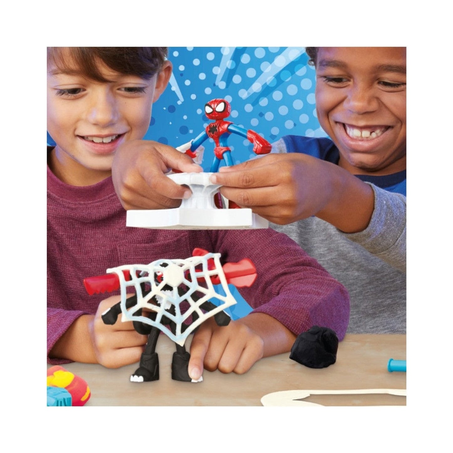 Play-doh Spider-man Lanza Y Atrapa