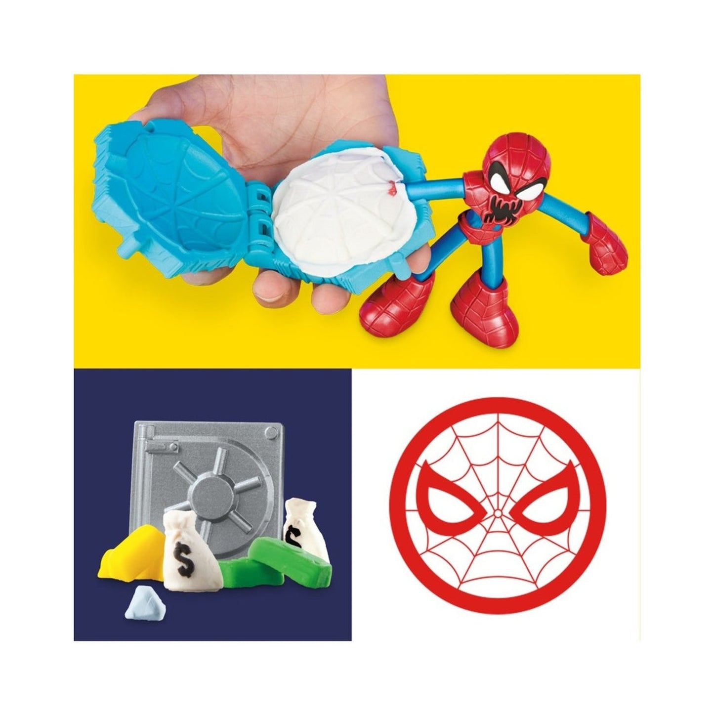 Play-doh Spider-man Lanza Y Atrapa