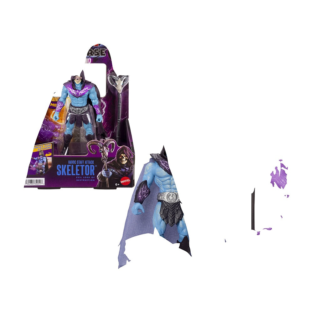 Motu He-man Figura Accion Skeletor Baston Havoc Twist 14 Cm