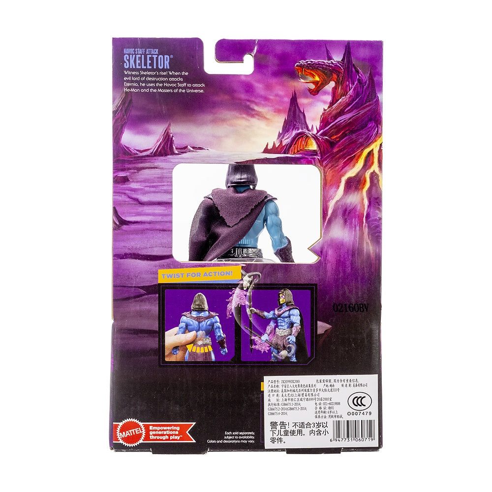 Motu He-man Figura Accion Skeletor Baston Havoc Twist 14 Cm