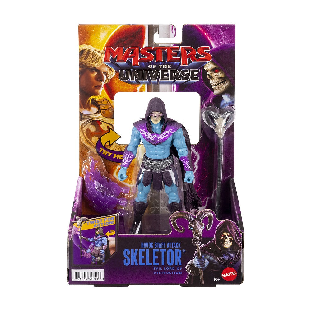 Motu He-man Figura Accion Skeletor Baston Havoc Twist 14 Cm