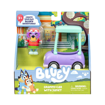 Bluey Vehiculo Y Figura - Vehiculo De La Abuelita Con Janet